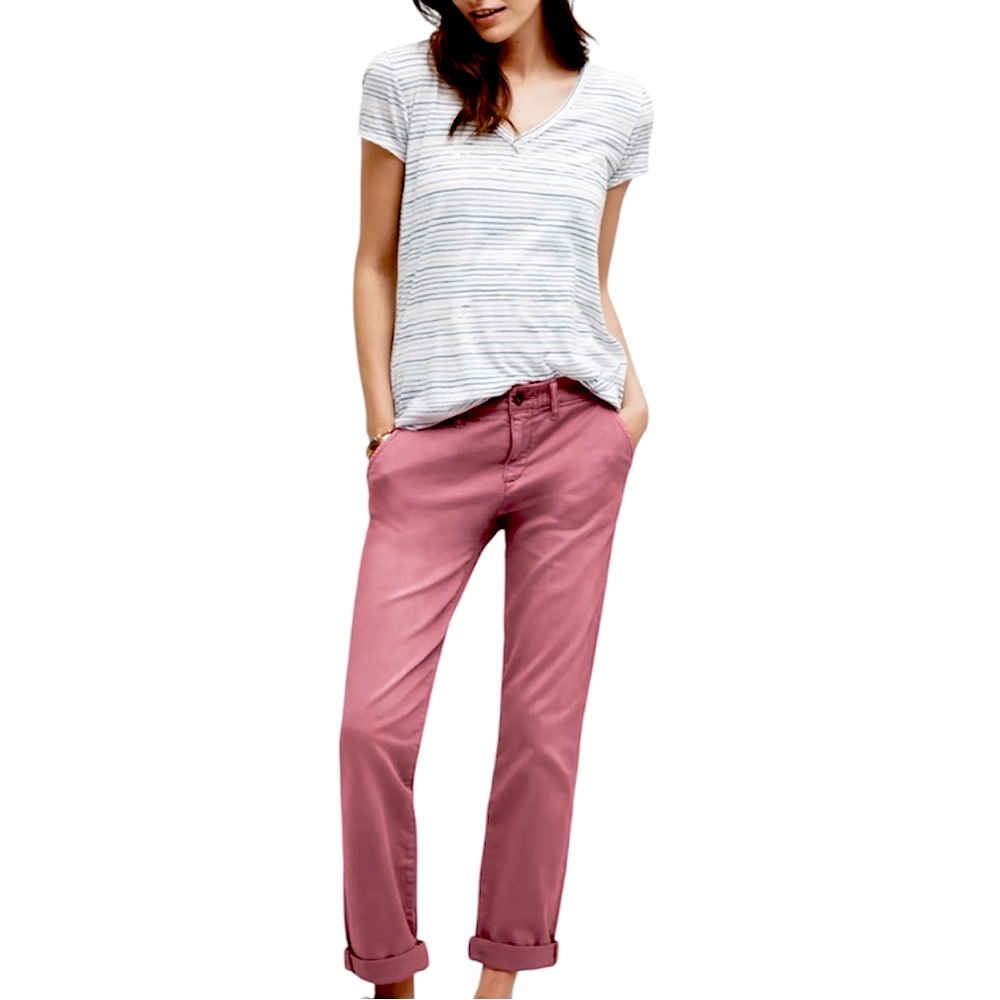 ANTHROPOLOGIE➕PILCRO AND THE  LETTERPRESS Low•Rise Chinos